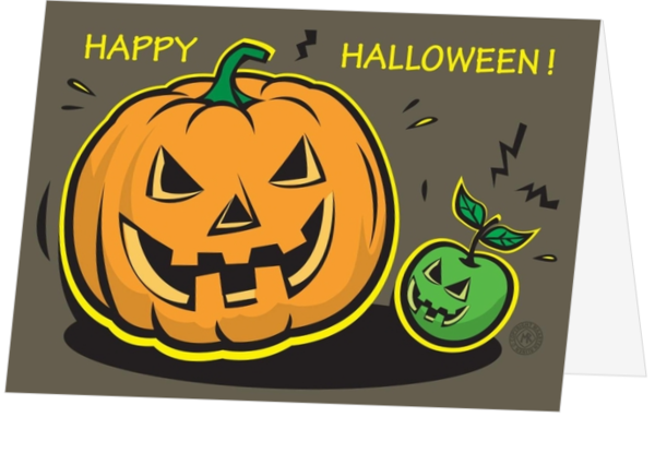 Halloween Karten - karte halloween-kaarten-maa-15003