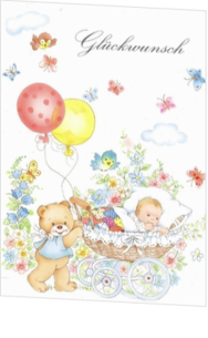 Geburtsglückwunschkarte senden - babykarten-ahd-15066 ek