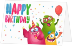 Geburtstagskarte zum Kindergeburtstag - karte LCD090
