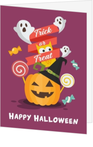 Halloween Karten - karte LCD111